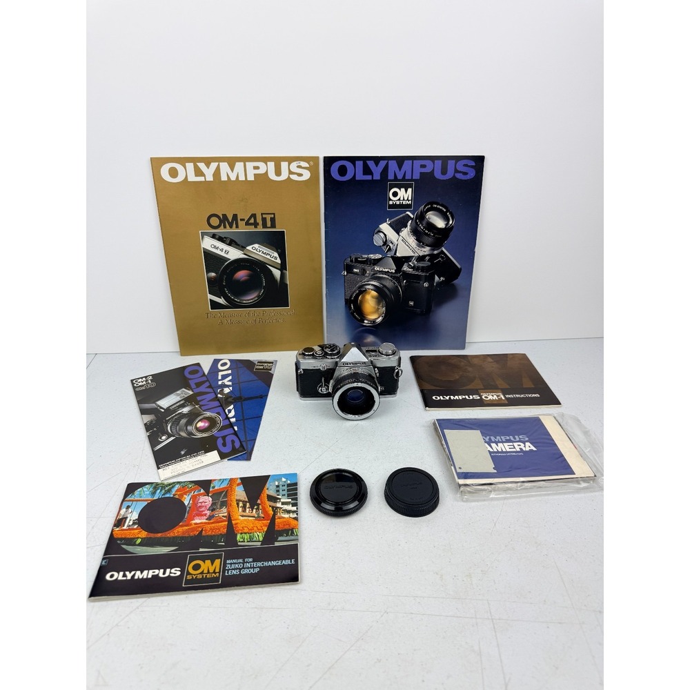 Olympus OM-2n 35mm Film Camera w/ Lens Lot BX